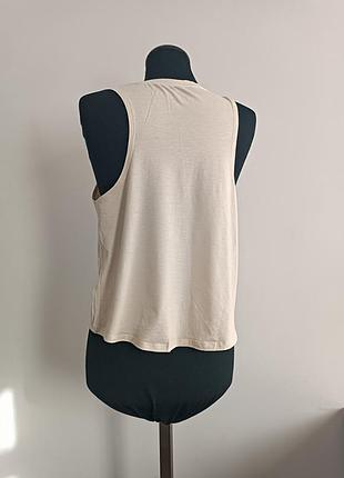 Спортивная майка стрінг h&m sport 165/88 cm,s светло -бежевого цвета7 фото