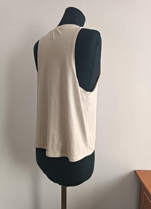 Спортивная майка стрінг h&m sport 165/88 cm,s светло -бежевого цвета6 фото