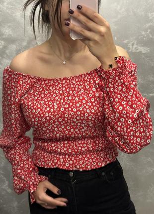 Новая кофта - блуза в цветочек h&m