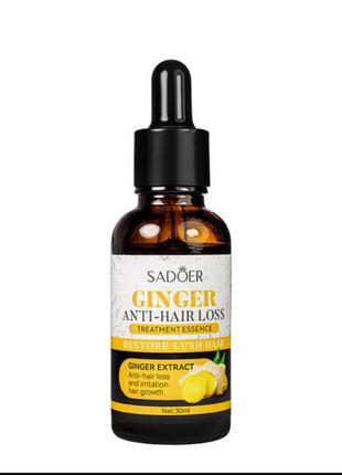 Сыворотка от выпадения волос и для укрепления корней sadoer ginger anti-hair loss с экстрактом имбиря😍❤️👍3 фото