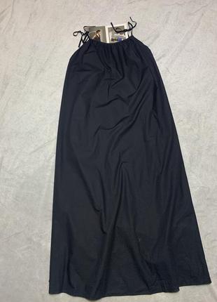 Monki длинный коттоновый сарафан, платье5 фото
