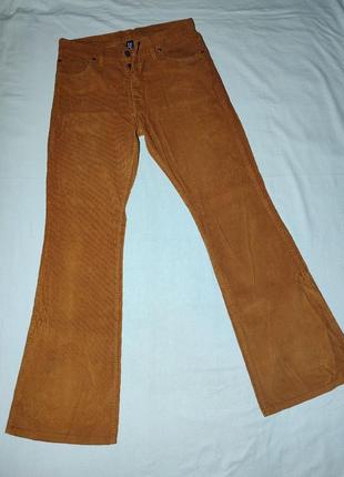 Вельветовые брюки divided h&m | 32/24 | горчичный