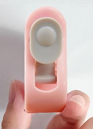 Пластикові затискачі, кліпси для підковдра. упаковка 6 шт. рожеві pl