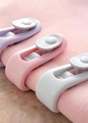 Пластикові затискачі, кліпси для підковдра. упаковка 6 шт. рожеві pl