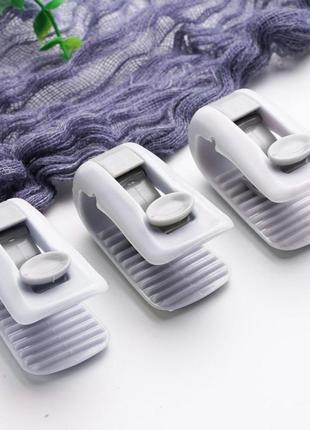 Пластикові затискачі, кліпси для підковдра. упаковка 6 шт. рожеві pl