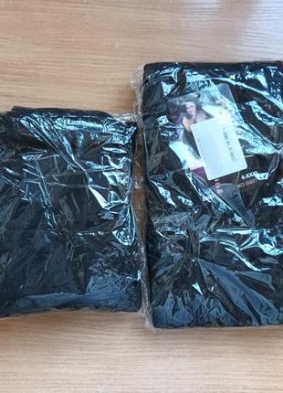 Теплі чорні колготки на флісі р. 4-xl 6-xl 800 den на байці9 фото