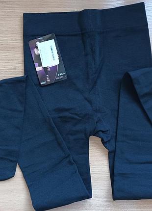 Теплі чорні колготки на флісі р. 4-xl 6-xl 800 den на байці5 фото