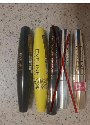 Тушь для ресниц eveline big volume real sshock mascara объемная, черная, 10 мл