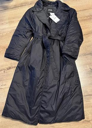 Пальто zara s плащ з плащовки zara