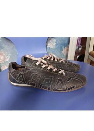 Кожаные сникерсы dolce &amp; gabbana туфли дерби оригинал