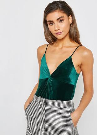 Изумрудный боди topshop