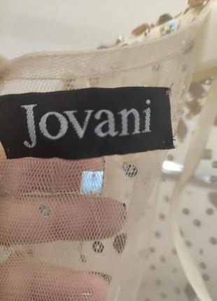 Платье вечернее прозрачное jovani с камушками и пайетками4 фото