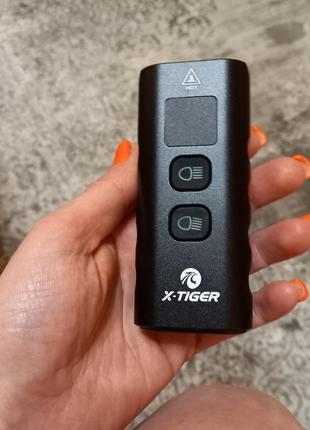 🚲 велофонарь x-tiger-1301t + задний фонарь в подарок, бестселлер продаж3 фото