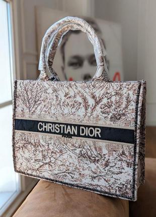 Dior шоппер рожевий тигр текстиль