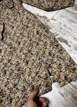 Сукня плаття в квіти з розрізом zara5 фото