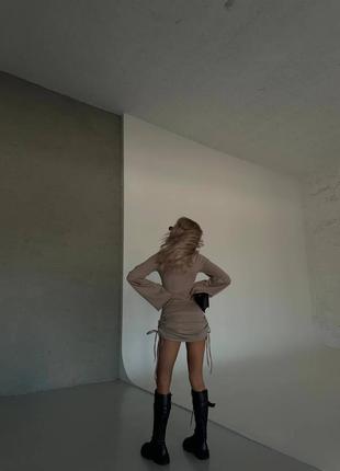 Платье длинные рукава клеш трапеция по фигуре прямая облегающая стяжки клеш прямое...