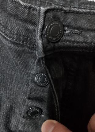 Мужские джинсовые шорты / denim co / бриджи / черно-серые шорты / мужская одежда / чоловічий одяг /3 фото
