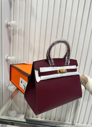 Кожаная сумка в стиле hermes