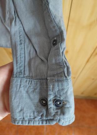 Мужская хлопковая рубашка, джинсовая, джинсовка, хлопок, коттон