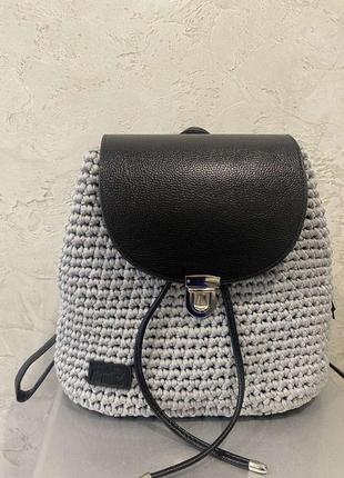 Рюкзак ручної роботи, в'язаний рюкзак, жіночий в'язаний рюкзак,