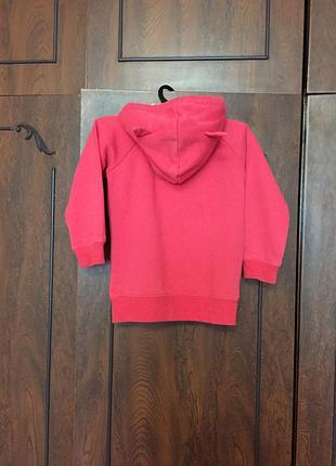 Теплая кофта на девочку 2-3 года на молнии с капюшоном. 2