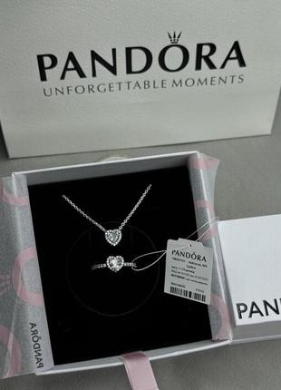 Подвески pandora, кольцо пандора, кольца pandora набор серебряных украшений, серебряные украшения!