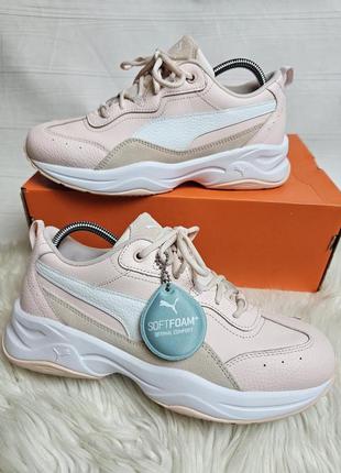 Кожаные кроссовки puma 41 размер