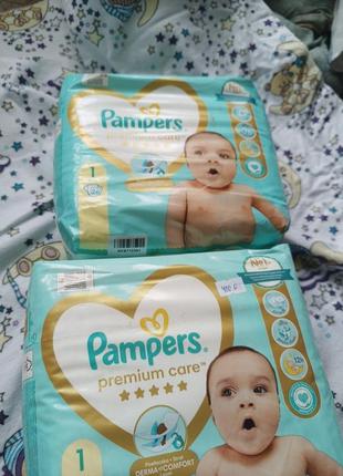 Pampers 1 находится в наличии 3 упаковки