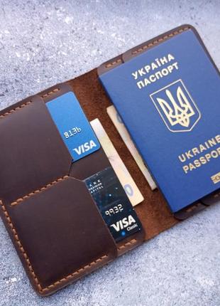 Стильный чехол обложка для документов (паспорт, водительские права, id-карта) портмоне водителя