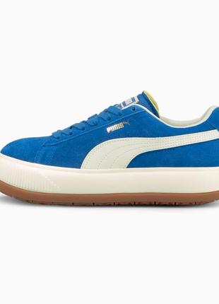 Женские кроссовки puma suede mayu up lapis blue marshmallow