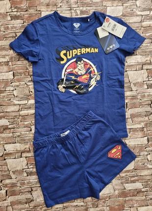 Піжама з суперменом для хлопця. шорти і футболка.1 фото
