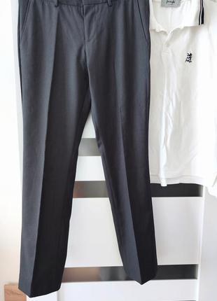 Чоловічі класичні брюки ♥️ oodji темно-сірі3 фото