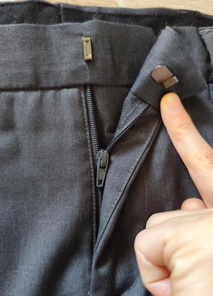 Чоловічі класичні брюки ♥️ oodji темно-сірі4 фото