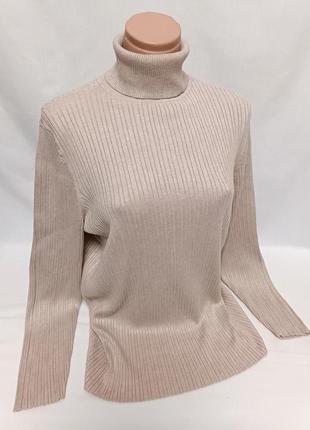 Светр кофта в рубчик беж c&a 20/48/4xl/58