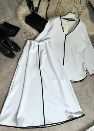 Трендовий костюм кофта + спідниця