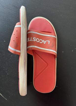 Уценка! шлепанцы lacoste размер 40 (26 cm)