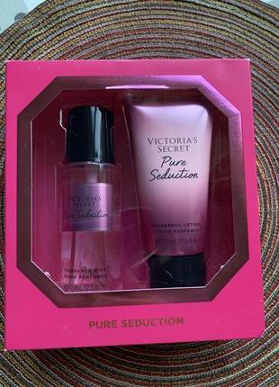 Набір подарунковий спрей міст і лосьйон victoria s secret- оригинал!!!
