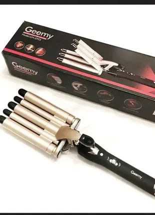 Плойка п'ять хвиль для завивання волосся geemy gm 2933