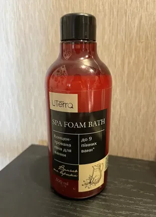 Концентрована піна для ванни uterra spa ваніль та вершки