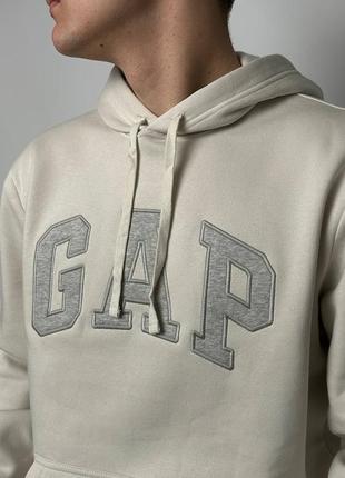 Кофта gap “unbleached white” с флисом