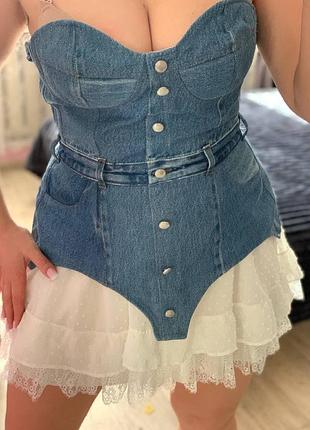 Джинсовый сарафан