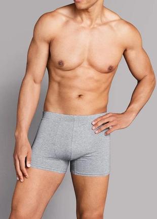 Трусы боксеры для мужчин livergy m светло серый