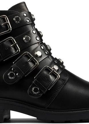Р.41 clarks женские кожаные ботинки оригинал