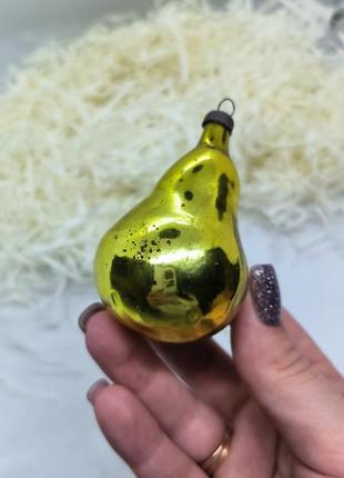 Ёлочная игрушка на ёлку ссср груша ялинкова прикраса на ялинку іграшка на ялинку