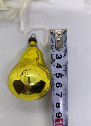Ёлочная игрушка на ёлку ссср груша ялинкова прикраса на ялинку іграшка на ялинку