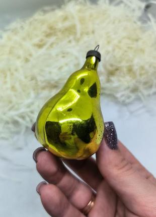 Ёлочная игрушка на ёлку ссср груша ялинкова прикраса на ялинку іграшка на ялинку