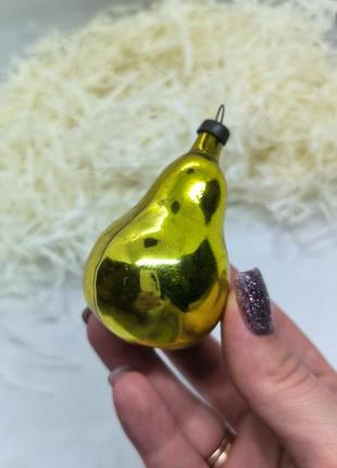 Ёлочная игрушка на ёлку ссср груша ялинкова прикраса на ялинку іграшка на ялинку