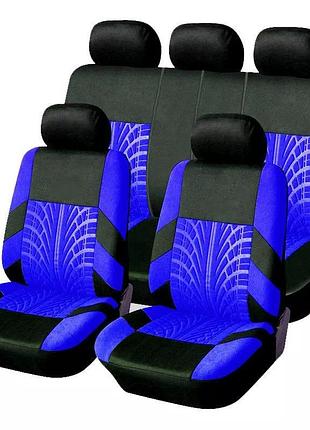 Универсальные чехлы для авто синего цвета