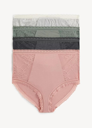 Набір жіночих трусів 4 штуки marks & spencer р-р 18,22,24 full briefs труси