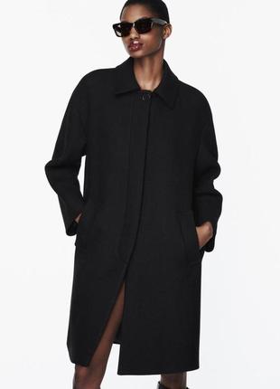 Zara пальто з вовни